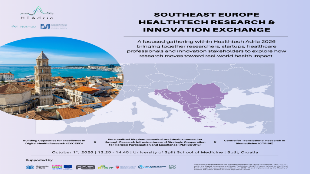 Poziv na Southeast Europe HealthTech Research & Innovation Exchange u Splitu